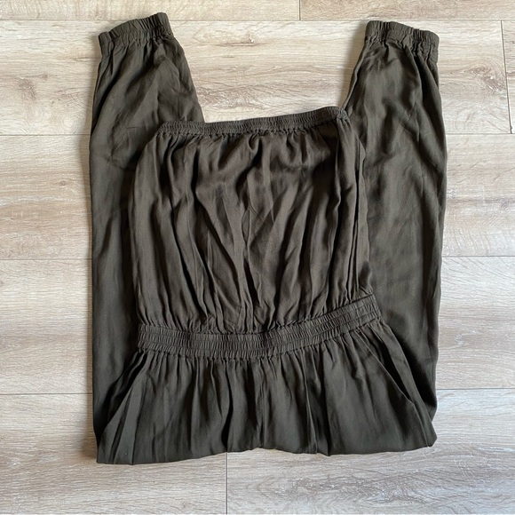 Aritzia Sunday Best Tabata jumpsuit strapless olive green small - Picture 4 of 9